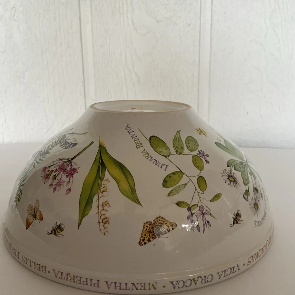 Vintage Hallmark Marjolein Bastin Wildflower Meadow Nesting Mixing Bowl 9”